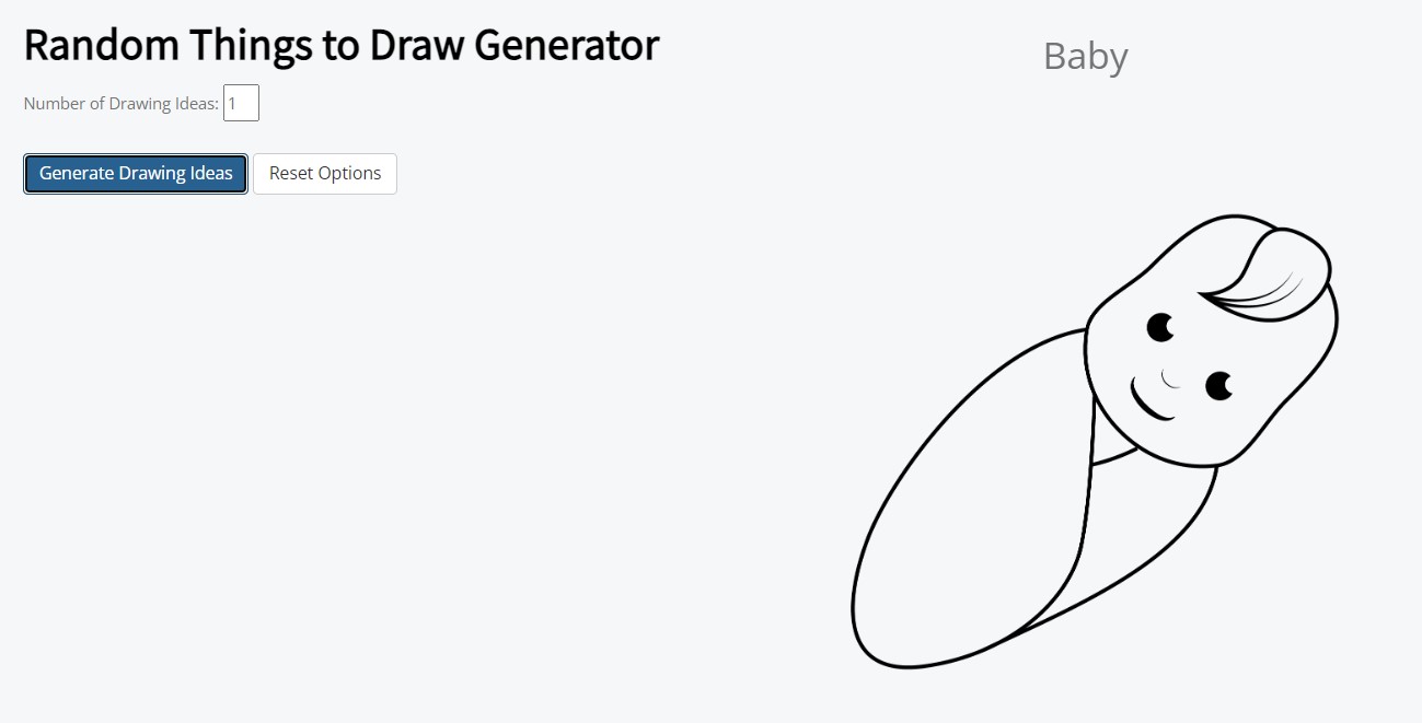 Drawing of a Baby