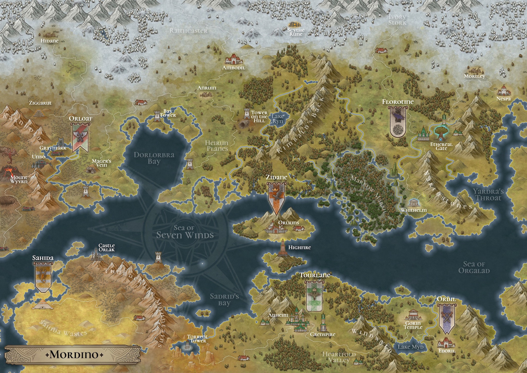 Fictional Maps with Fake Names