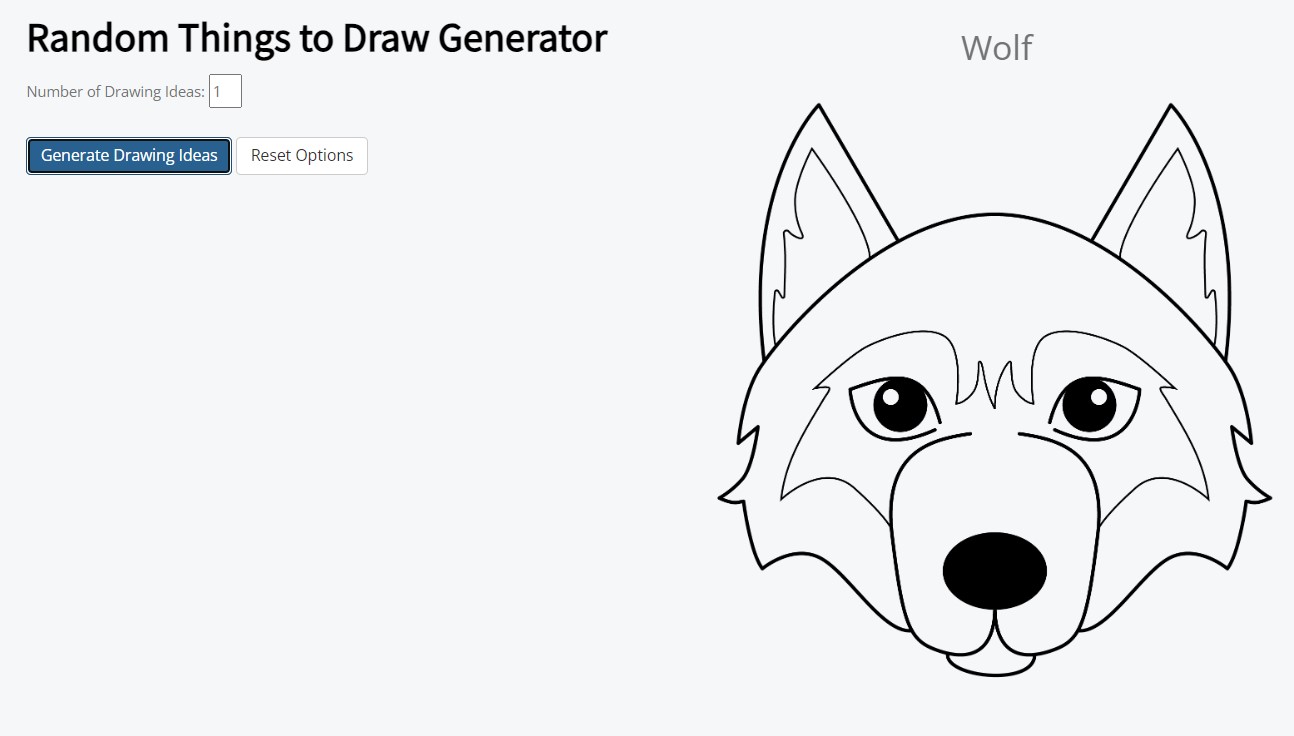 Drawing of a Wolf