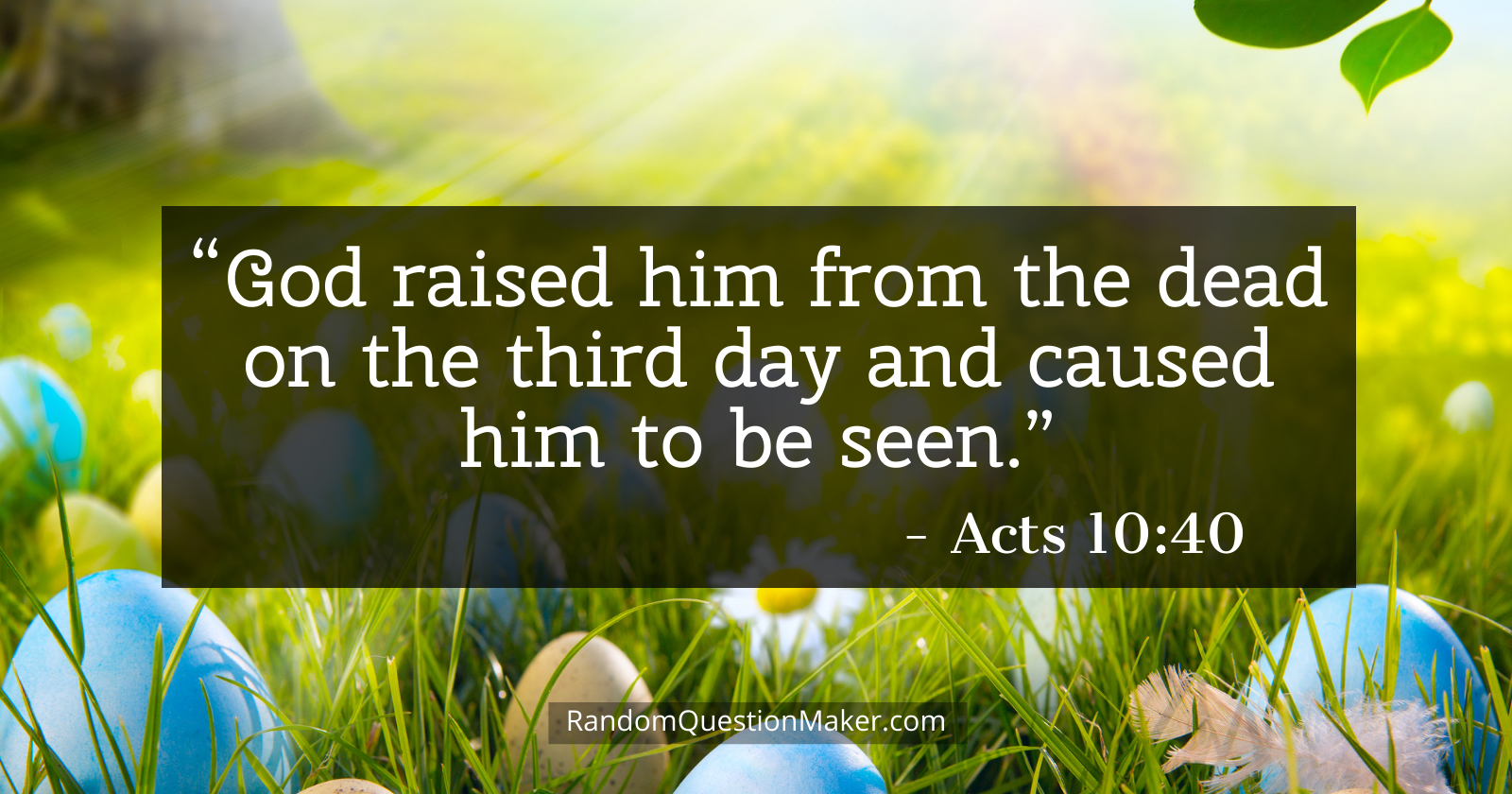 easter bible verses acts-10-40