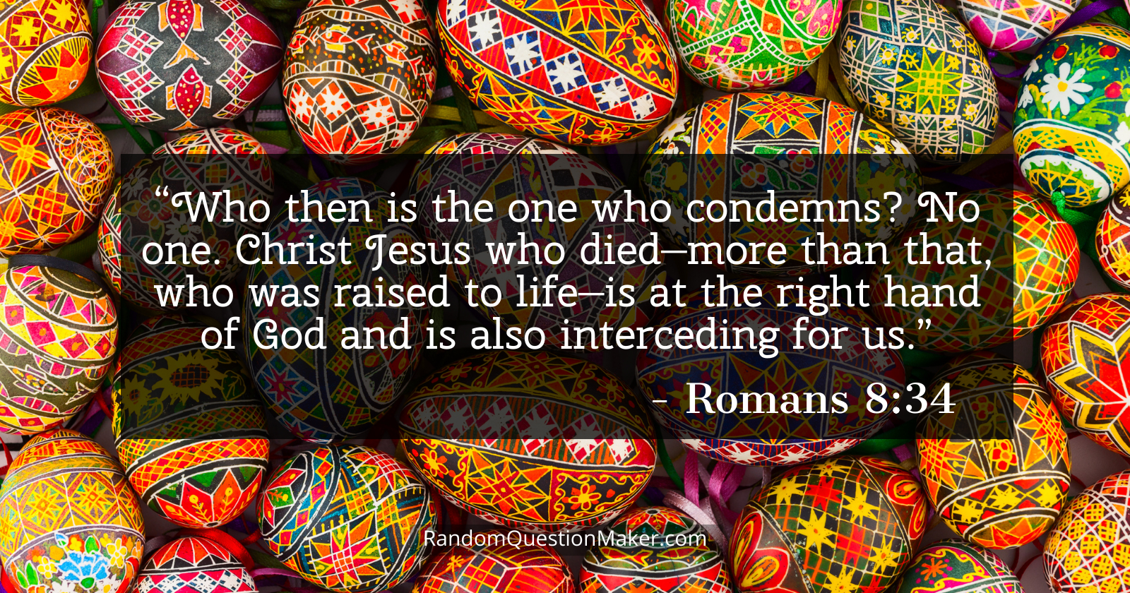 easter bible verses romans-8-34