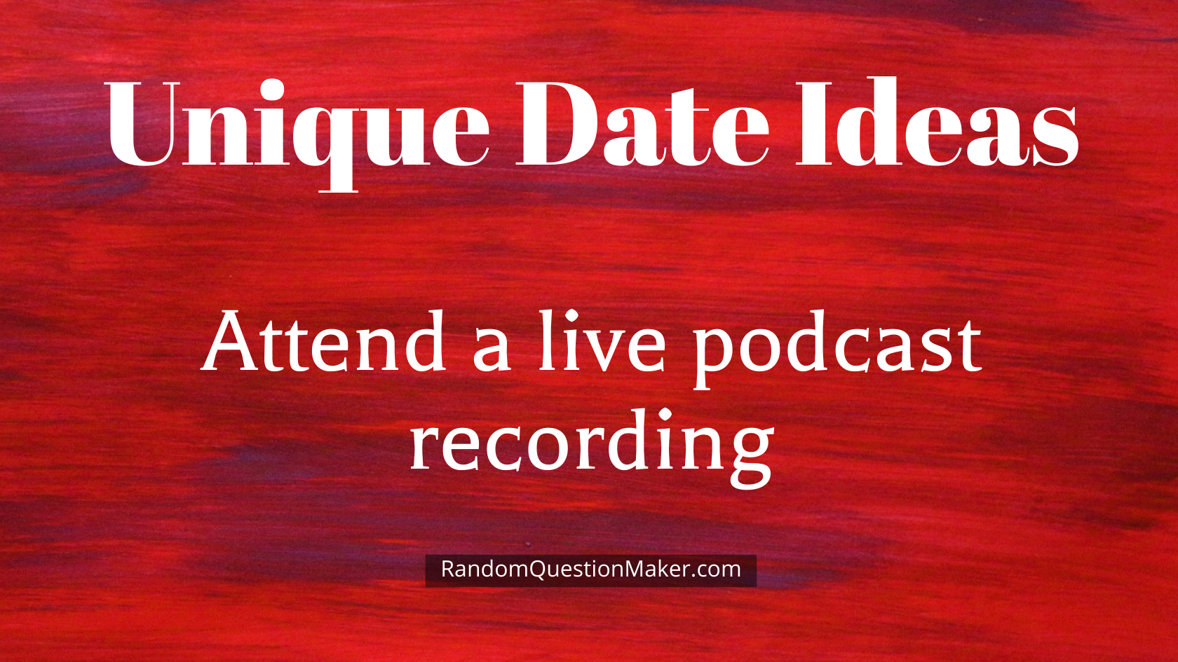 Attend a live podcast recording