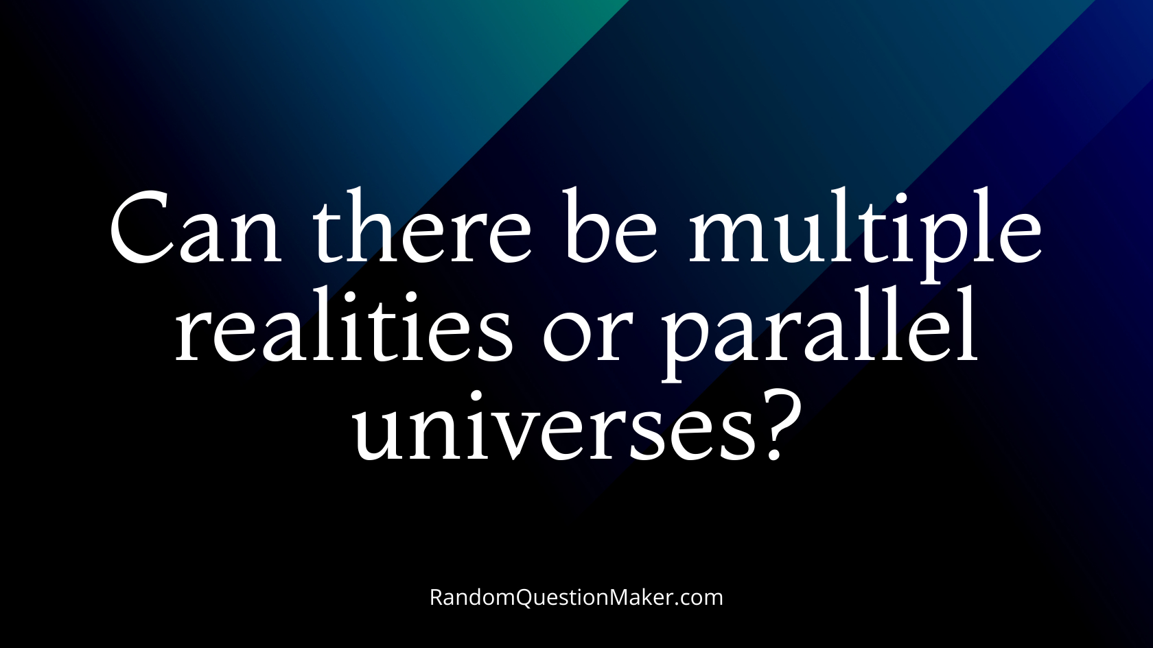 Can there be multiple realities or parallel universes