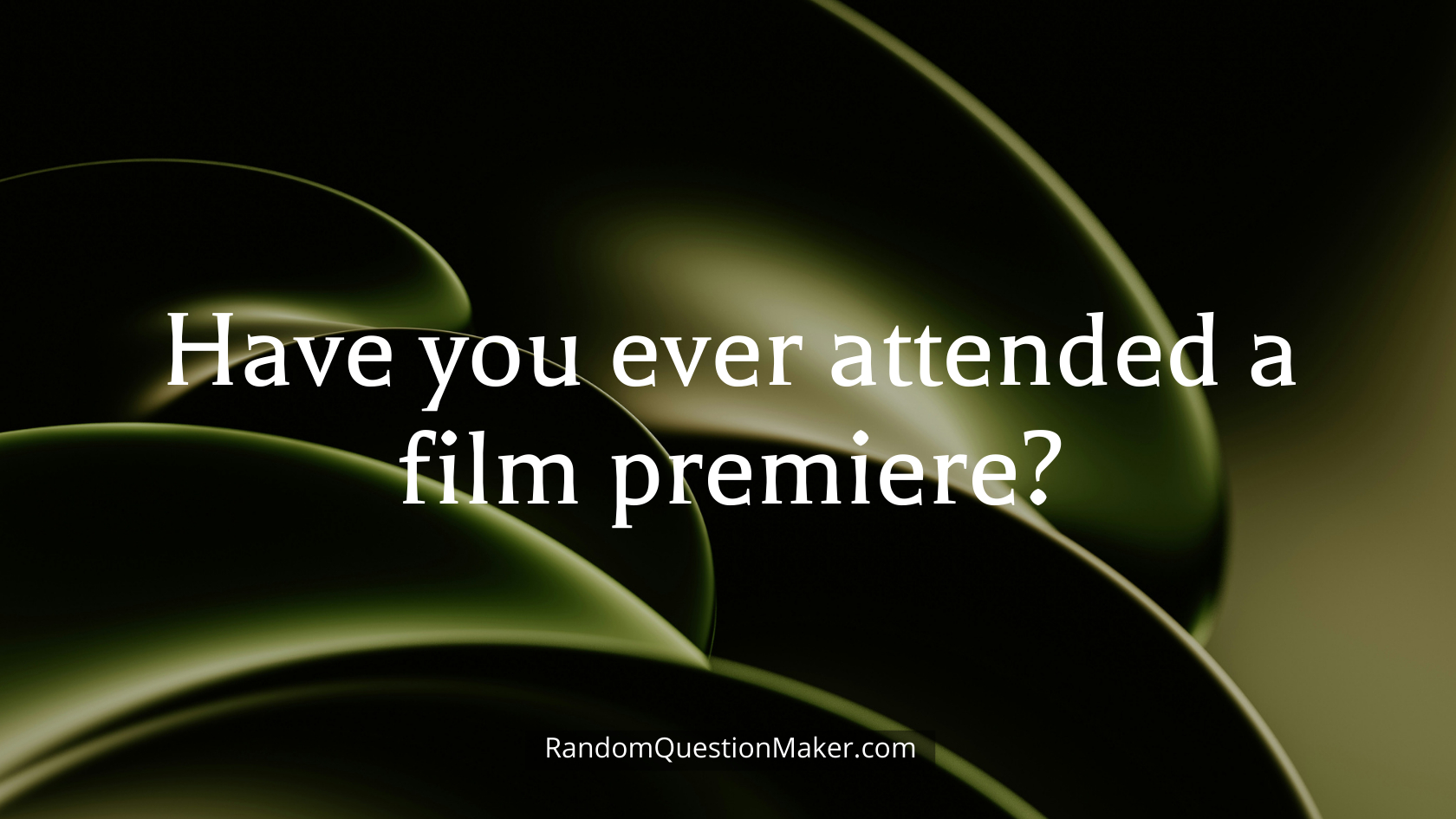 Have you ever attended a film premiere