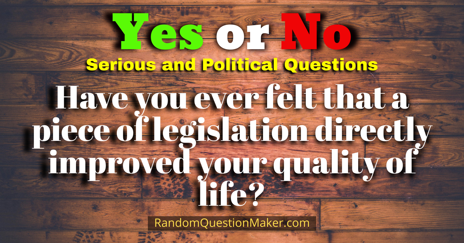 Have you ever been inspired by a political leader