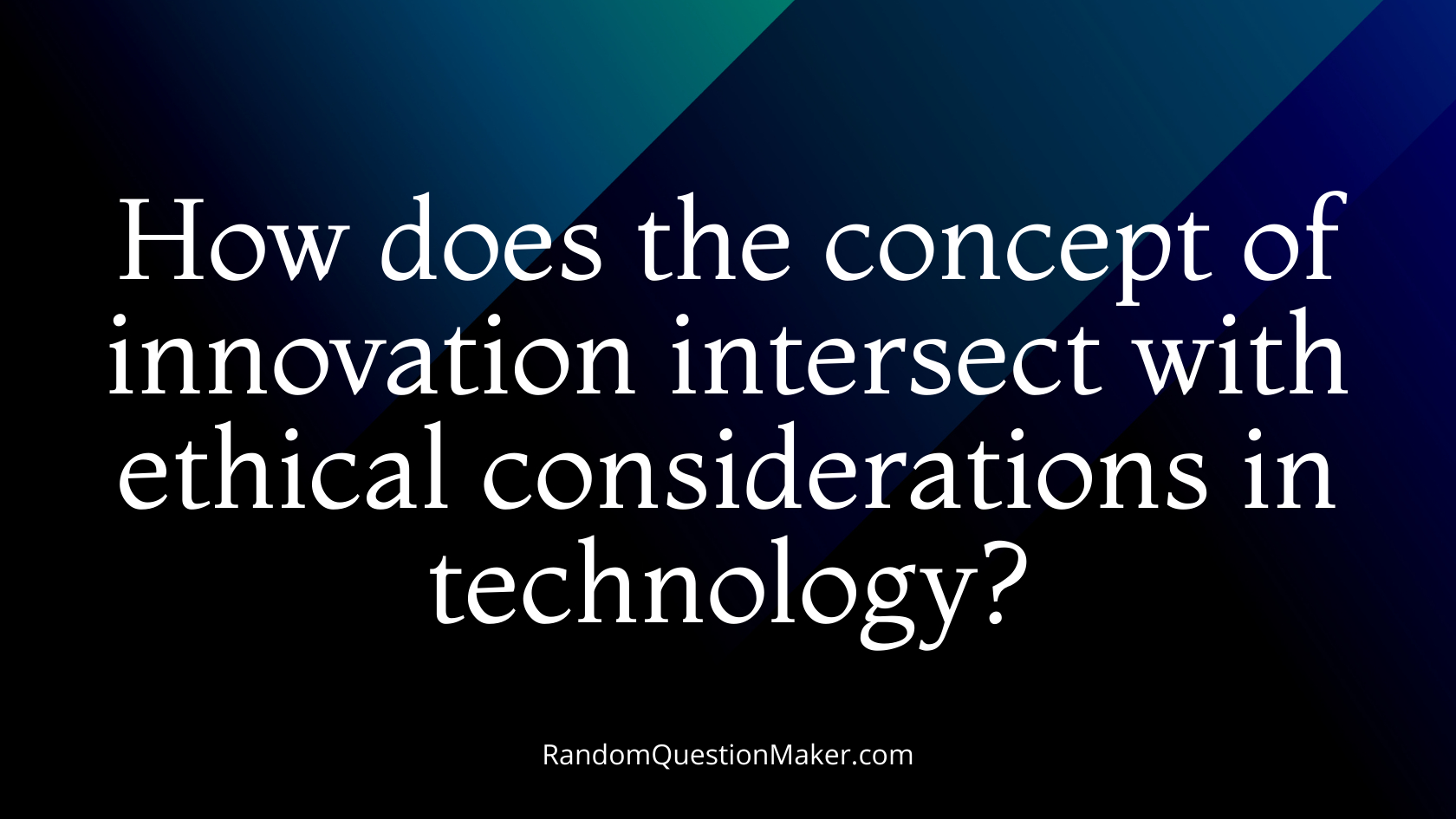 How does the concept of innovation intersect with ethical considerations in technology