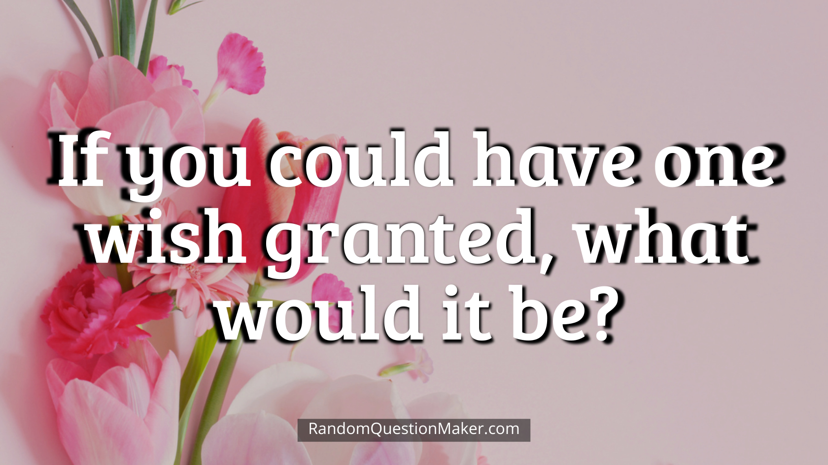 If you could have one wish granted, what would it be