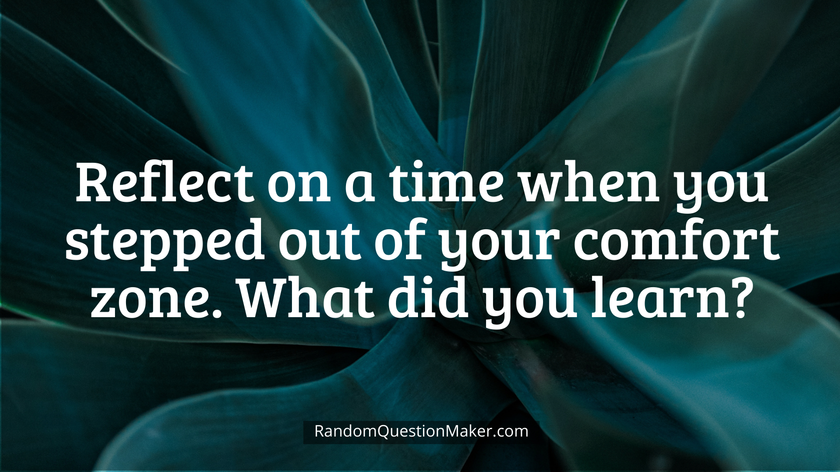 Reflect on a time when you stepped out of your comfort zone. What did you learn