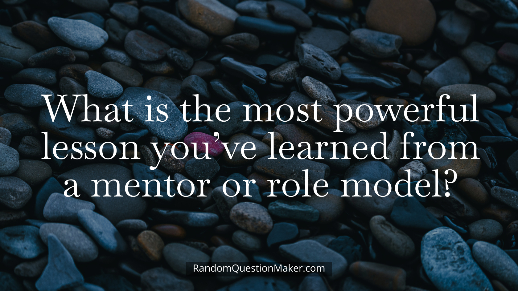 What is the most powerful lesson you’ve learned from a mentor or role model