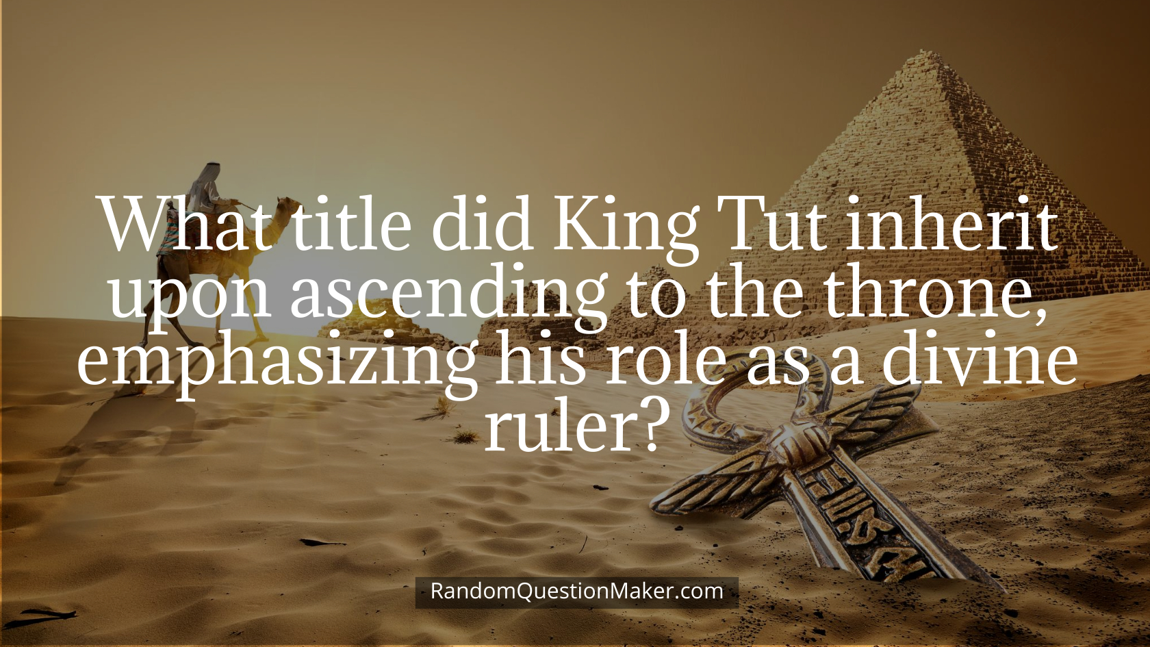 What title did King Tut inherit upon ascending to the throne, emphasizing his role as a divine ruler