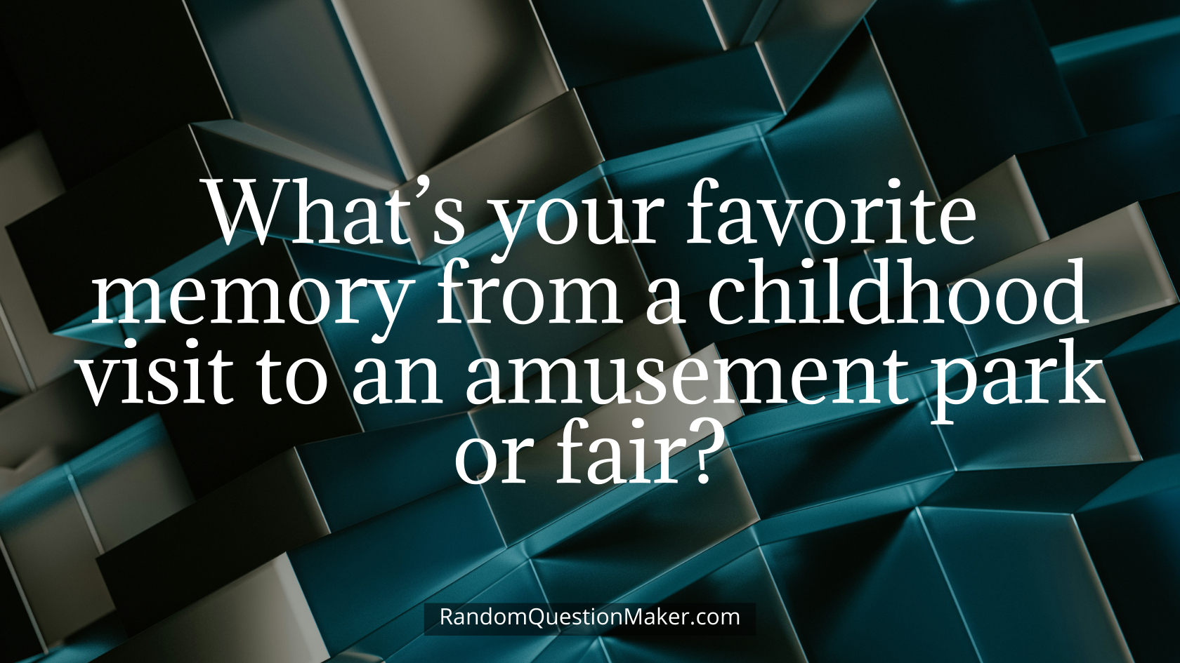 What’s your favorite memory from a childhood visit to an amusement park or fair
