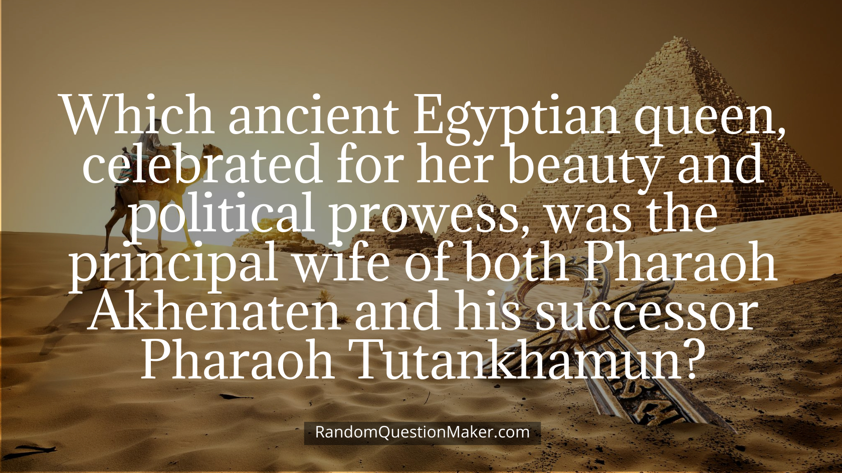 Which ancient Egyptian queen, celebrated for her beauty and political prowess, was the principal wife of both Pharaoh Akhenaten and his successor Pharaoh Tutankhamun