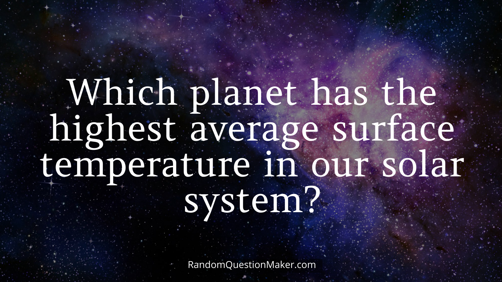 Which planet has the highest average surface temperature in our solar system