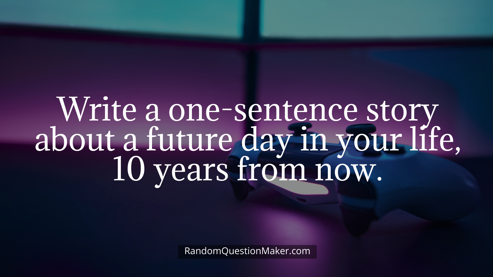 Write a one-sentence story about a future day in your life, 10 years from now
